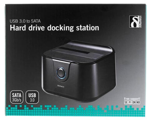 HD docka för 1x2.5"/3.5"SATA till USB 3.0