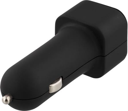 Deltaco Billaddare med 2st USB kontakter Svart