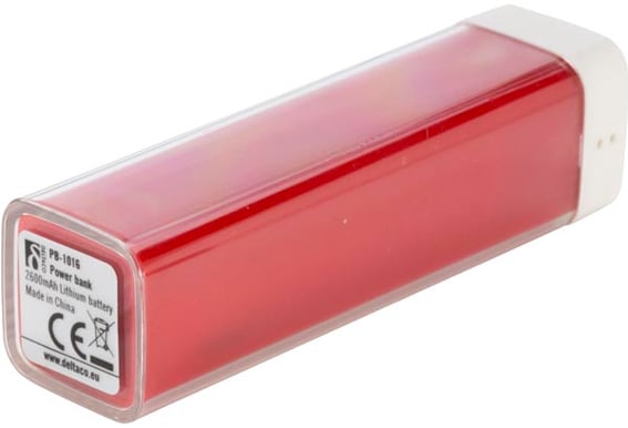 Deltaco PowerBank 2600mAh Röd