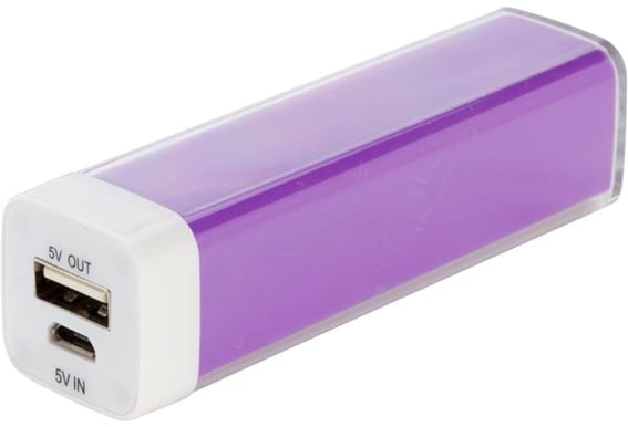 Deltaco PowerBank 2600mAh Lila