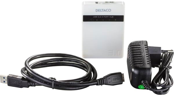 Deltaco USB 3.0 hubb 4-portar