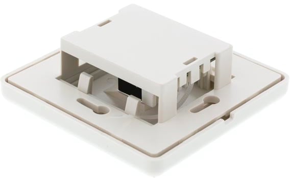 TP-vägguttag infälld 1-port Cat6 Vit