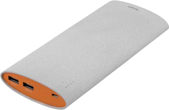 Deltaco PowerBank 15600mAh Grå