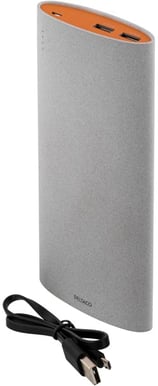 Deltaco PowerBank 15600mAh Grå