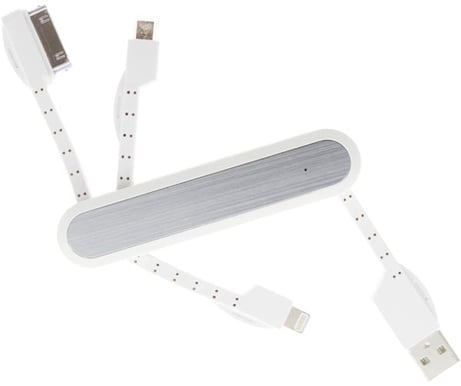 Fällkniv 3-in-1 Lightning/30pin/microUSB-kabel