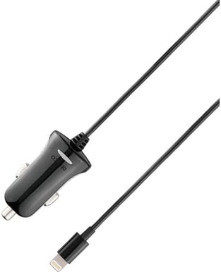 Deltaco Billaddare Lightning 2.4A Svart 1m