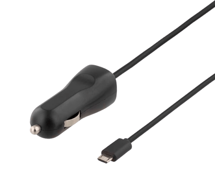 DELTACO Billaddare USB-micro 2.4A 1.5m