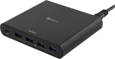 DELTACO Laddstation 80W SMP-USBC