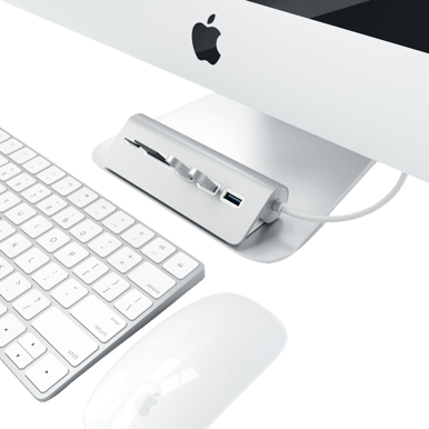 Satechi USB-adapter 5 portar Silver