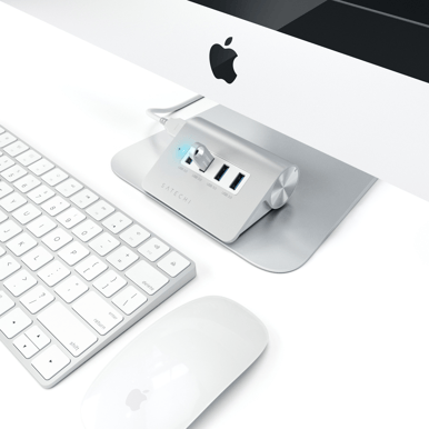 Satechi USB-adapter 4 portar Silver