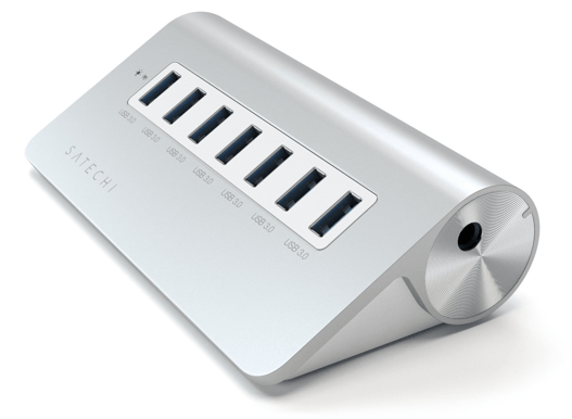 Satechi USB-adapter 7 portar Silver