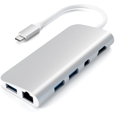 Satechi USB-C-multihubb PD 9 portar 49W Silver
