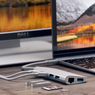 Satechi USB-C-multihubb PD 9 portar 49W Silver