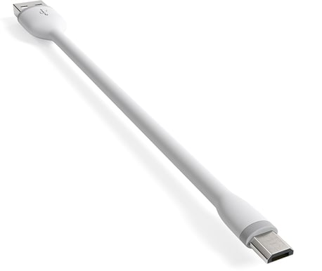 Satechi Flexibel Micro-USB-kabel 15cm Vit