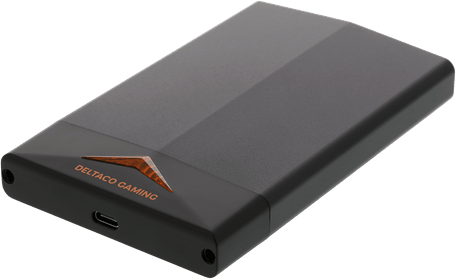 DELTACO GAMING kabinet 2.5" SATA 6Gb/s till USB 3.1 Gen 2