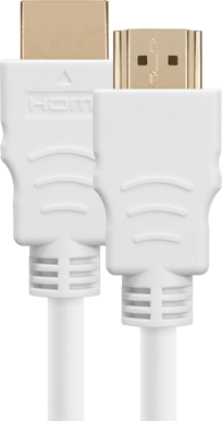Inet HDMI-kabel 2.1 Vit 1 m