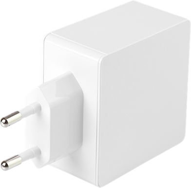 DELTACO Väggladdare 4x USB-A 4.8 A Vit