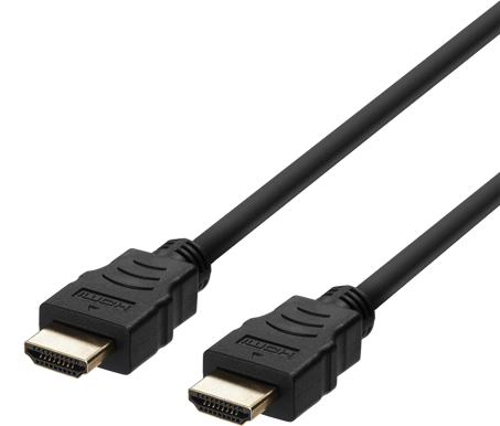 DELTACO HDMI-kabel 2.1 ha-ha Svart (F) 2 m