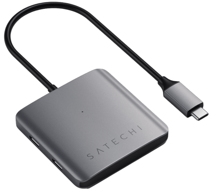 Satechi Aluminium 4-portars USB-C-hubb