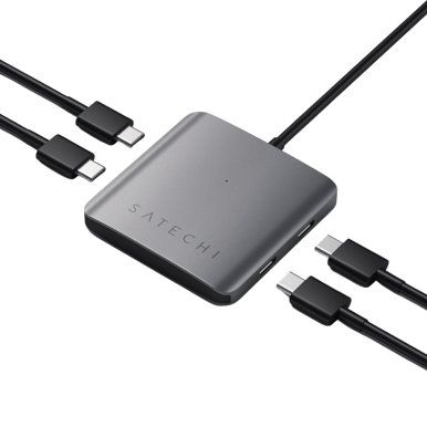 Satechi Aluminium 4-portars USB-C-hubb