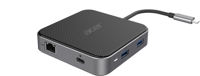 Acer USB4 Dockningsstation Multidisplay 7 portar
