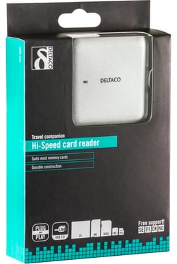 Deltaco Minneskortläsare USB 2.0