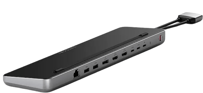 Satechi USB-C Dubbel Dockningsstation Rymdgrå