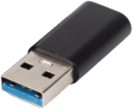 MicroConnect Adapter USB-A till USB-C Svart