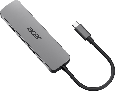 Acer USB-C Dockningsstation 100 W 5 portar Silver