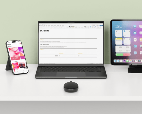 Satechi OntheGo Bluetoothmus Svart