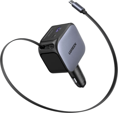 Ugreen Billaddare 145W med inbyggd kabel