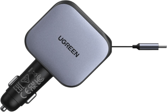 Ugreen Billaddare 145W med inbyggd kabel