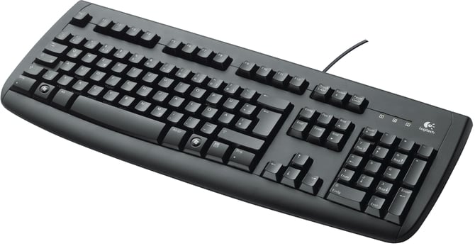 Logitech Deluxe 250 Keyboard Svart OEM