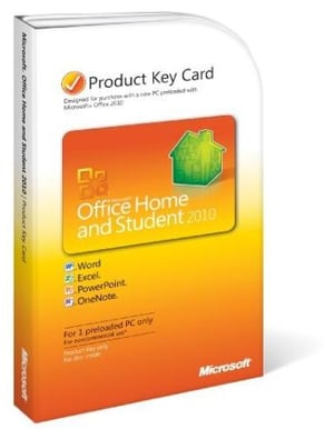 Office 2010 Home & Student Sv, Attach Key, (OEM)