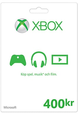 Xbox LIVE presentkort 400kr