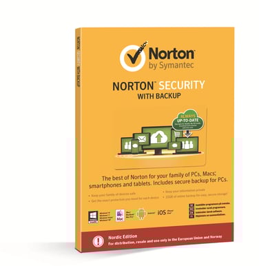 Norton Security 1 år 10 användare med Backup