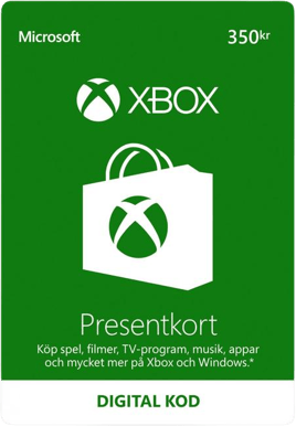 Xbox LIVE presentkort 350Kr