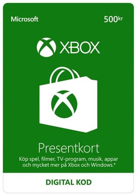 Xbox LIVE presentkort 500Kr