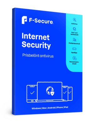 F-Secure Internet Security 2 år, 5 enheter (vid köp av dator)