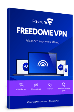 F-Secure Freedome VPN 1 år, 3 enheter (vid köp av dator)
