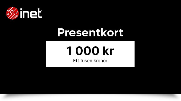 Inet Presentkort Digitalt 1000 kr