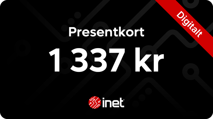 Inet Presentkort Digitalt 1337 kr