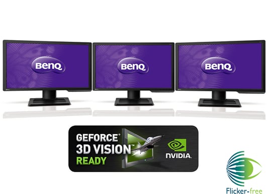 BenQ 24'' XL2411T Nvidia 3D Surround (Trippelkit)