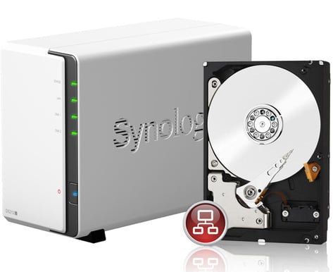 Synology DS212J + 1st WD RED 3TB KAMPANJ