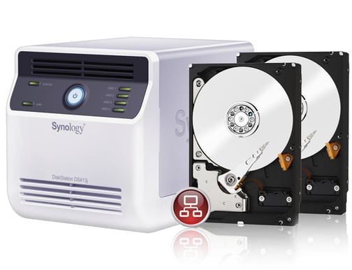 Synology DS413J + 2st WD RED 3TB KAMPANJ
