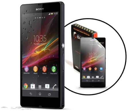 Sony Xperia Z Svart + invisibleSHIELD Skärmskydd