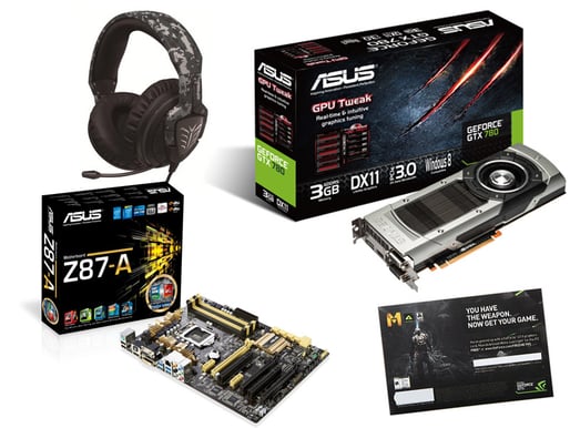 Asus Z87-A, GeForce GTX 780, Echelon Headset + Metro: Last Light på köpet (Värde 399kr)