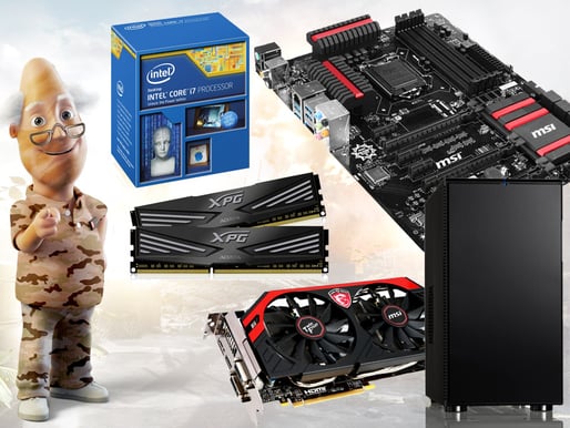 Dator i delar - BF4 Kraftfull