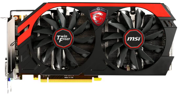 MSI GeForce GTX 770 2GB TwinFrozr GAMING-series + BF4 +3 spel (värde 1000kr)!