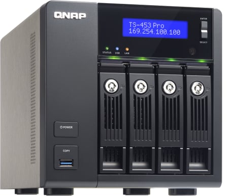 Qnap TS-453 Pro NAS + 1st WD Red 4TB